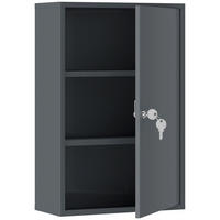 MEDIZINSCHRANK Metall Grau - Grau, Metall (18/60/40cm) - Kleankin
