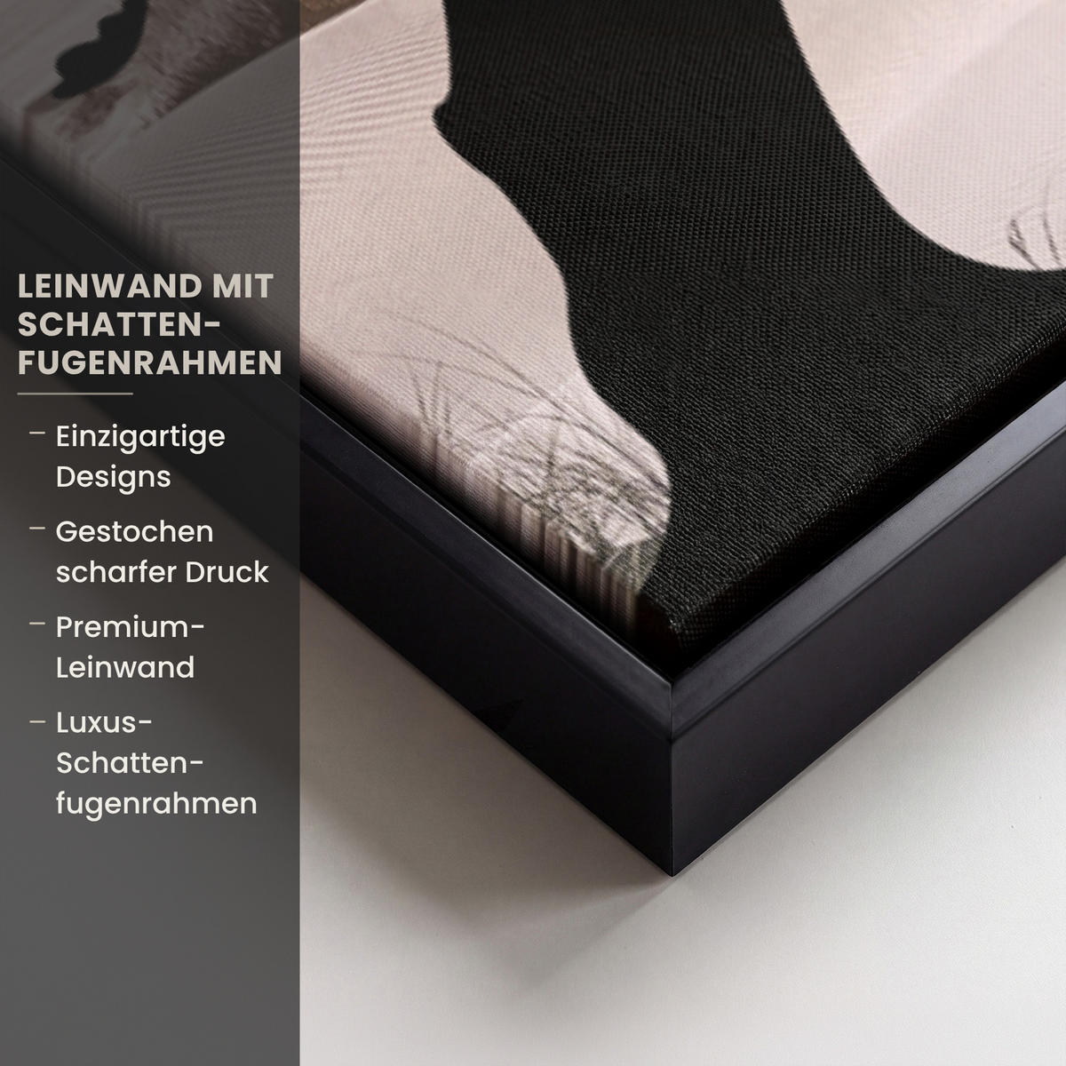 LEINWAND Bilder mit Rahmen - Strand - Meer - Menschen - Baum - Moderne Kunst - 60x90 - Hellgrau, Textil (60/90cm) - MuchoWow