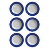 SUPPENTELLER Doppio Indigo Blau ø 22 cm 6er Set - Blau, Keramik (22cm) - Ritzenhoff Breker