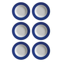 SUPPENTELLER Doppio Indigo Blau ø 22 cm 6er Set - Blau, Keramik (22cm) - Ritzenhoff Breker