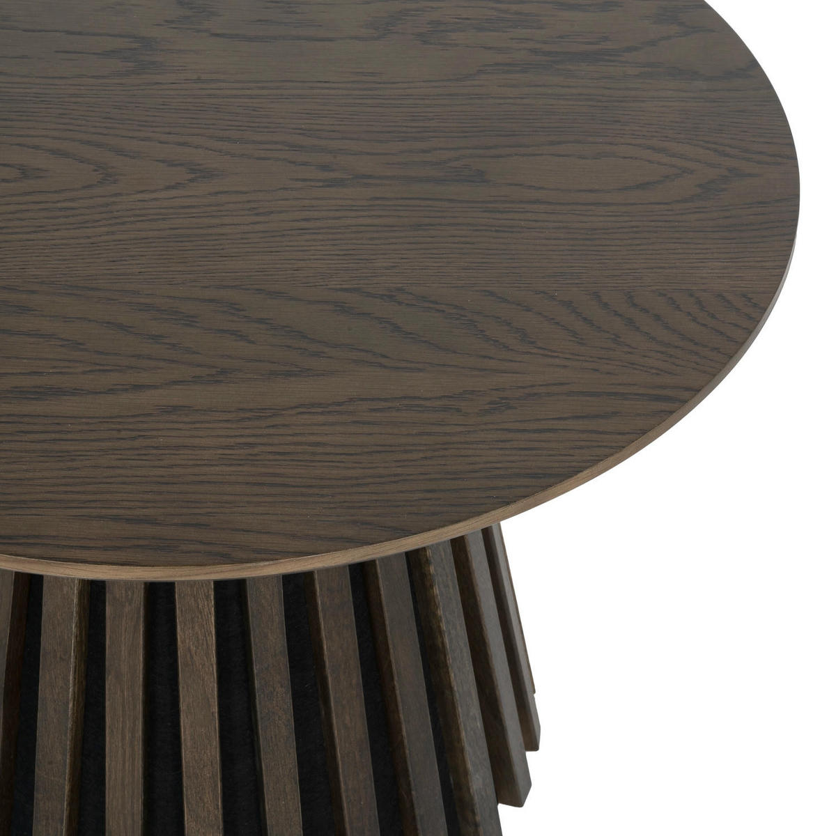 COUCHTISCH rund Räuchereiche 60/60/40 cm - Braun, Holzwerkstoff (60/60/40cm) - Furnhouse
