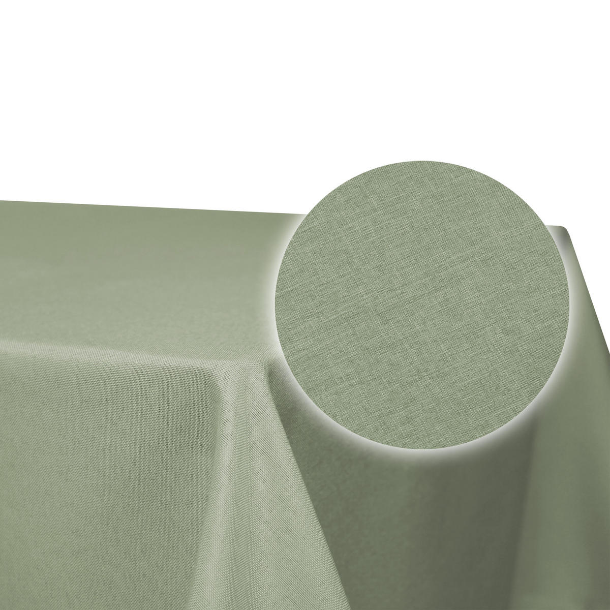 TISCHDECKE Leinenoptik 110/140 cm eckig Hellgrün - Hellgrün, Textil (110/140cm) - TiborTex