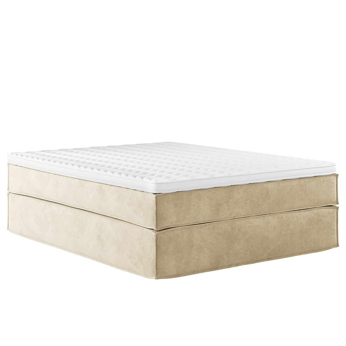 BOXSPRINGBETT - Premium - Beige, Textil (160/200cm) - home24