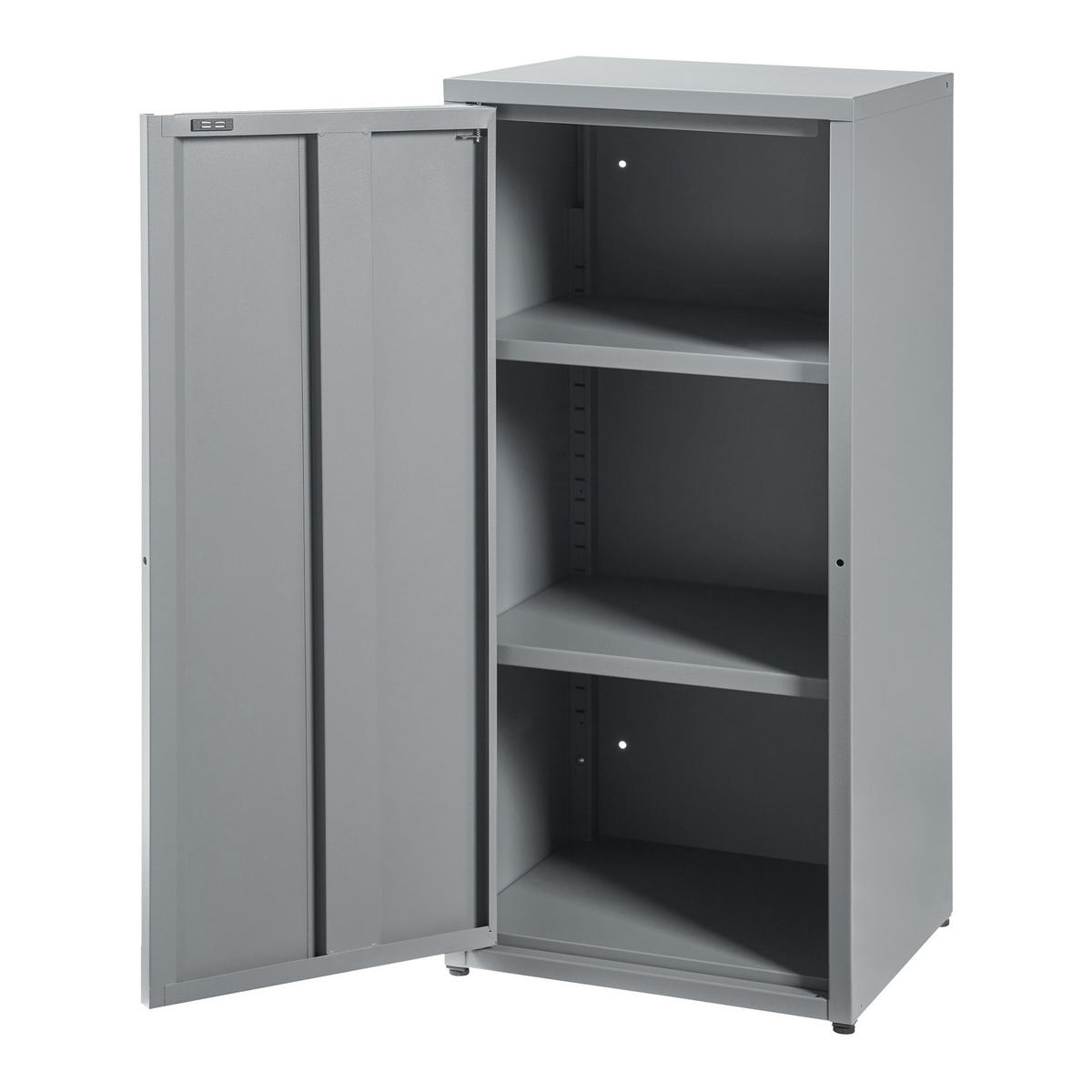 AKTENSCHRANK Burlöv - Grau, Metall (40/88/35cm) - [en.casa]