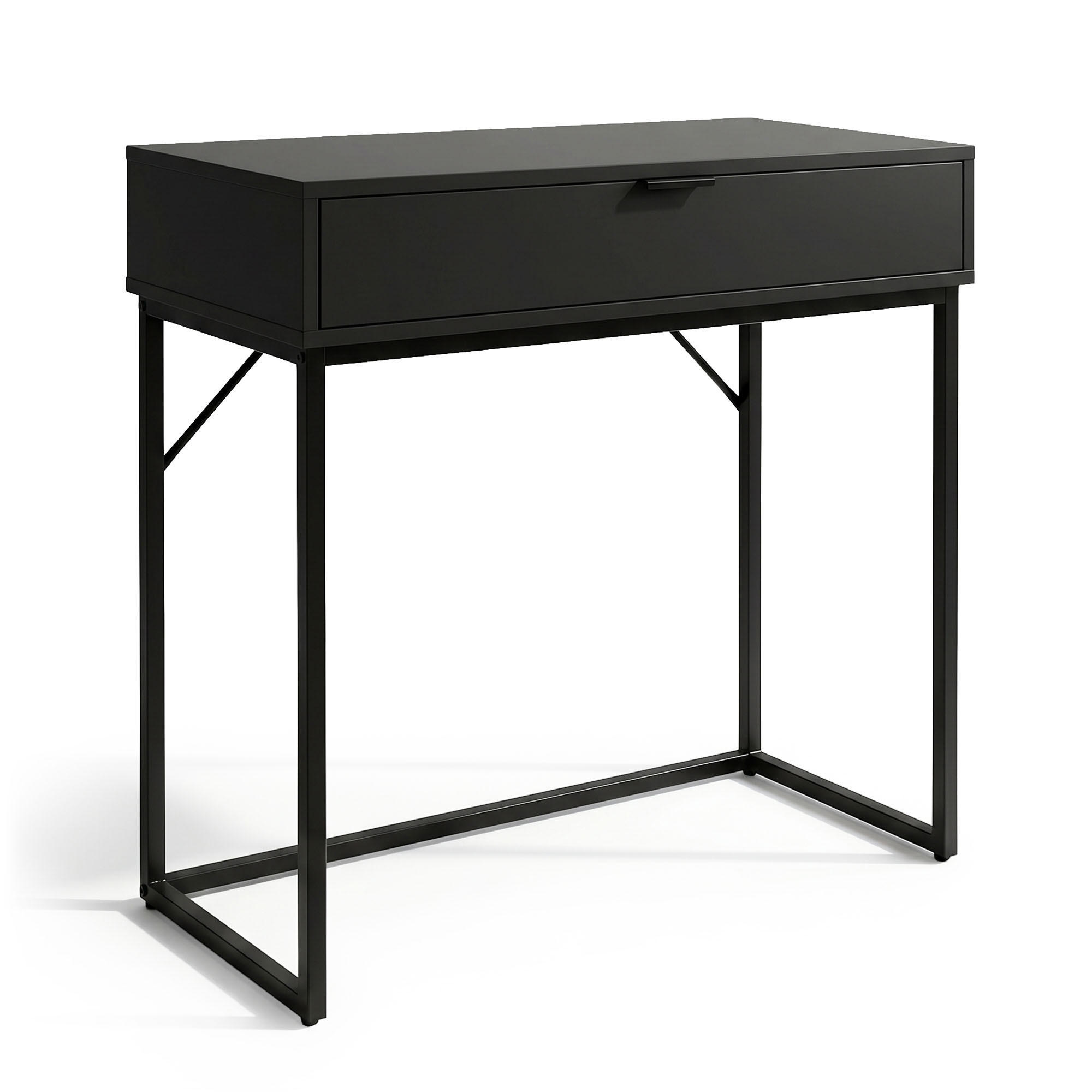 KONSOLENTISCH MODENA 80 cm Schwarz - Schwarz, Holzwerkstoff (35/80/80cm) - Akord
