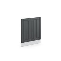 FRONTBLENDE Fame-Line Anthrazit Landhaus 60 cm ohne AP - Anthrazit/Weiß, Holzwerkstoff (60/67.4/1.6cm) - Vicco