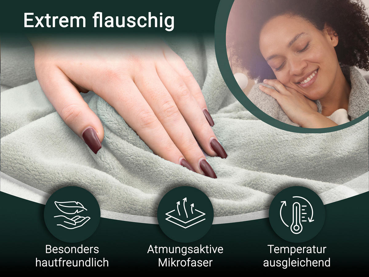 KUSCHELDECKE, 220x240 cm, 100% Polyester, Grau - Silberfarben, Textil (220/240cm) - Zollner