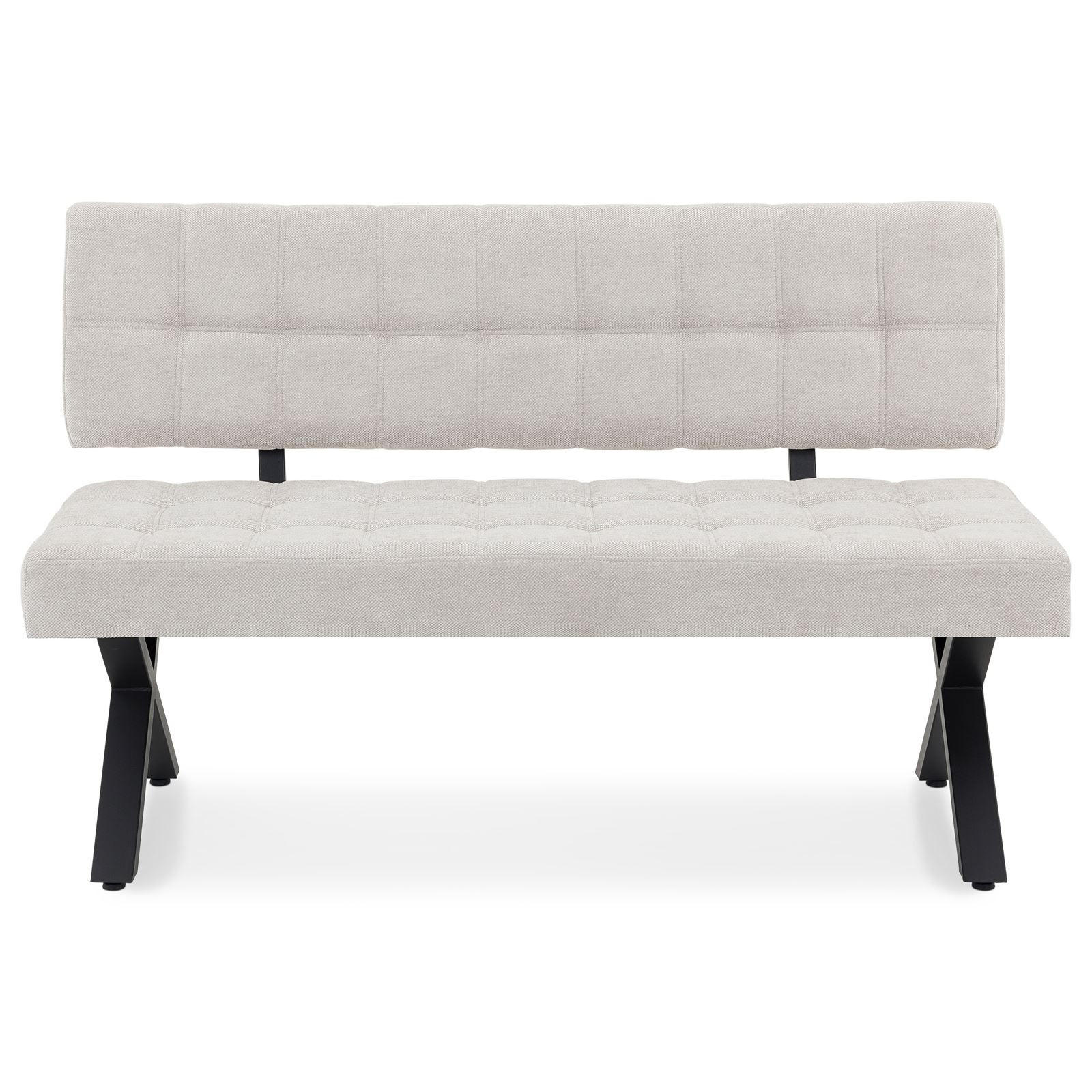 ESSZIMMERBANK LAVICA grau - Grau, Textil (140/88/60cm) - IDIMEX