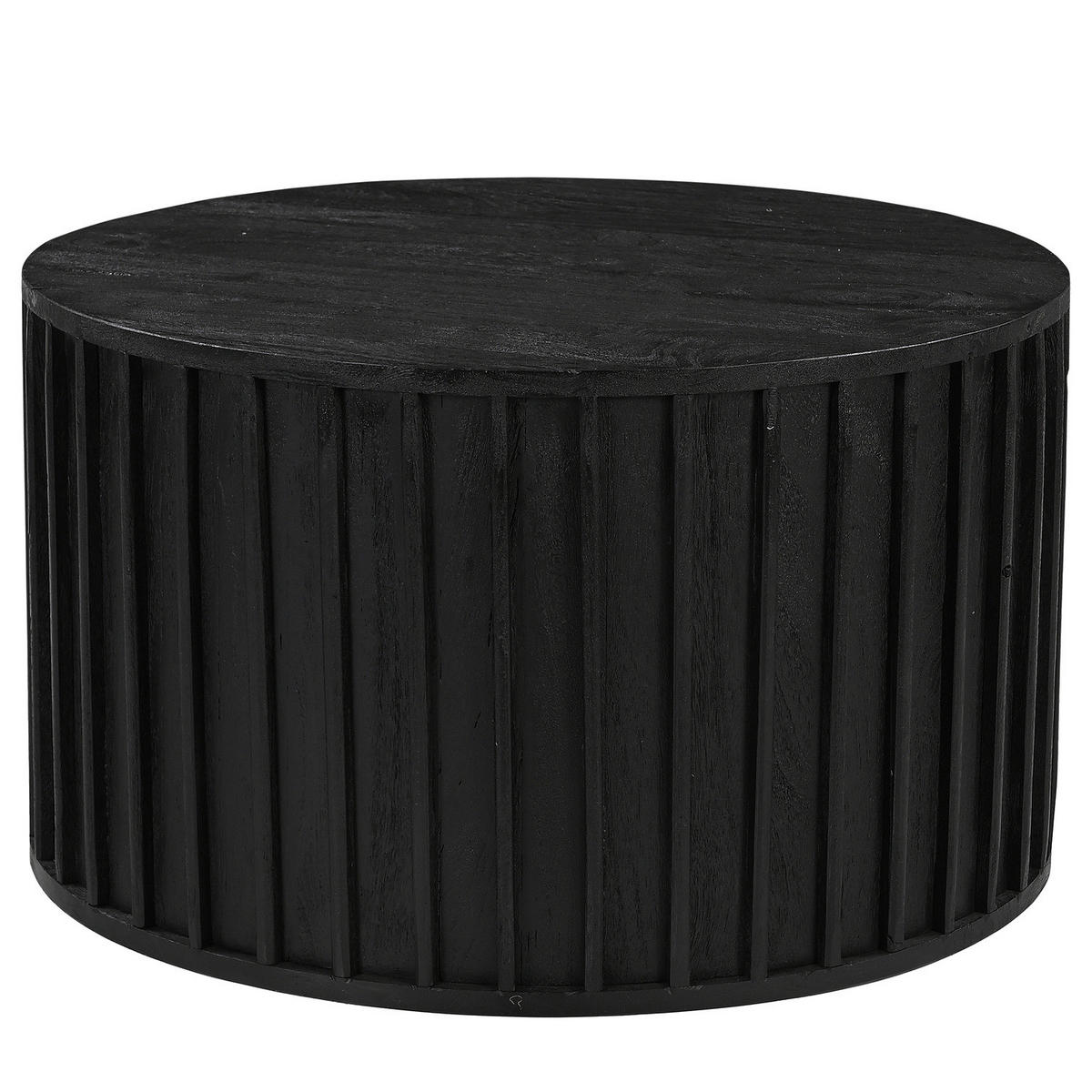 COUCHTISCH - Akazie massiv - Schwarz/Akaziefarben, Holz (70/70/40cm) - home24