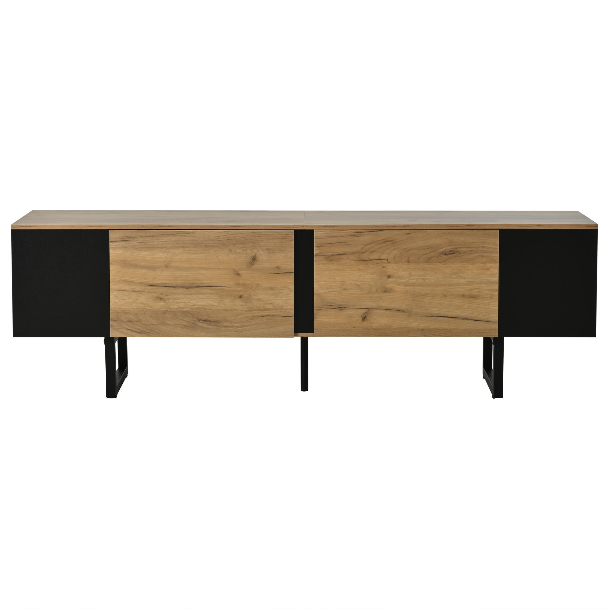TV-LOWBOARD Soft Naturfarben 180/40/55 cm - Naturfarben, Holzwerkstoff (180/55/40cm) - PANGIVO