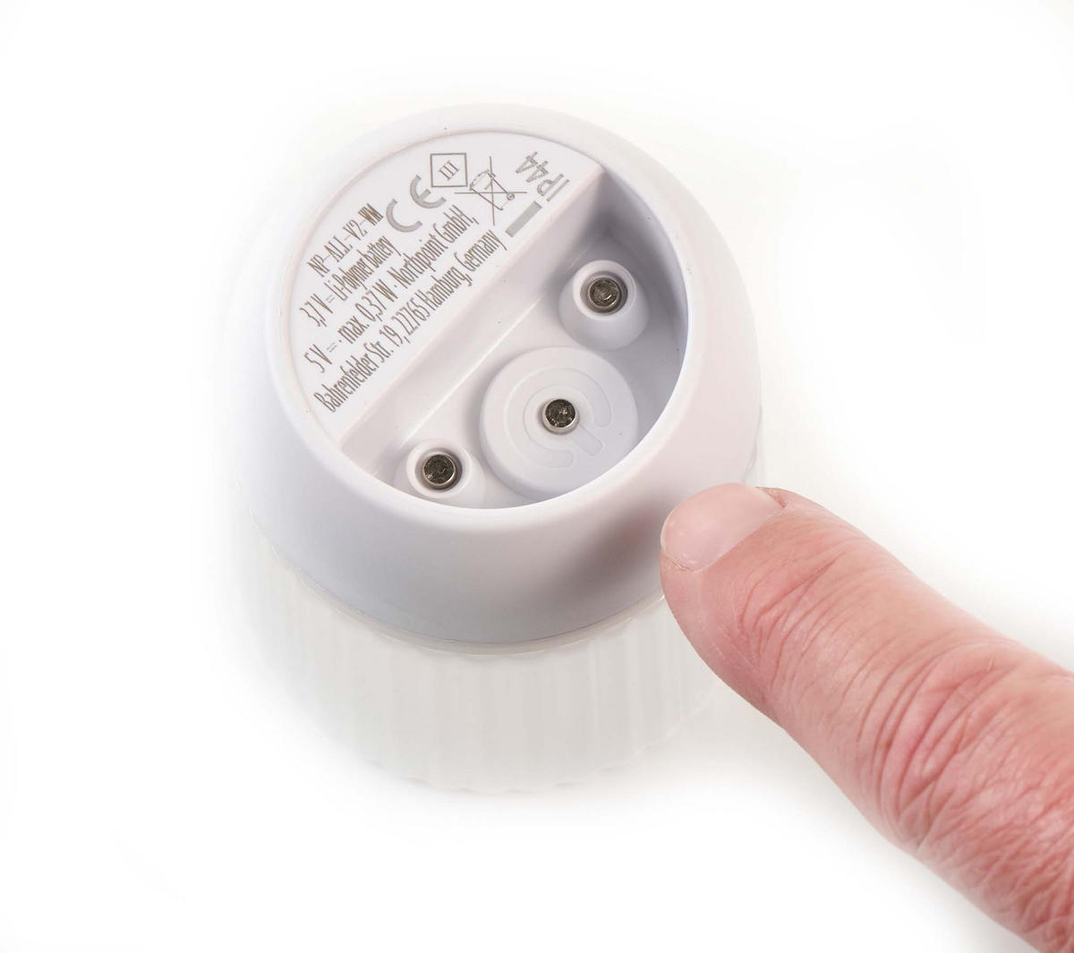 LED-AKKU-LOUNGE-LIGHTS - kabellos mit Touchsensor für Innen und Außen, RGBW Flackereffekt, 4er-Set - Weiß, Kunststoff (5/5/7cm) - Northpoint