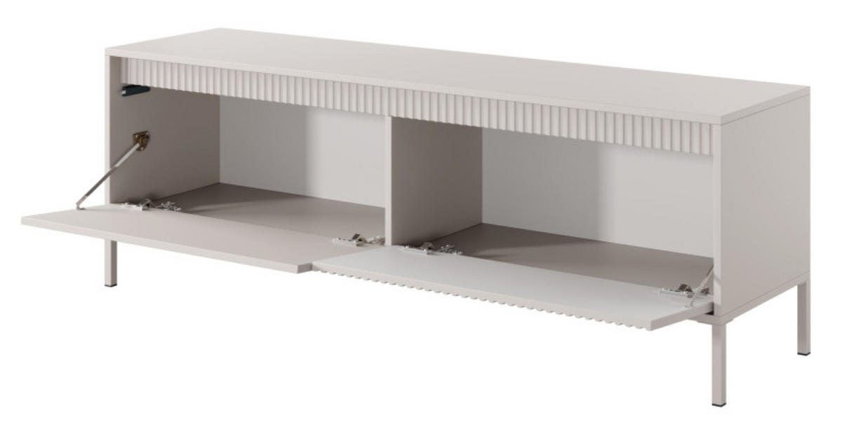 SCHRANK Beige ENSO Auf Metallfüßen - Beige, Holzwerkstoff (153.5/53.4/39.5cm) - Sepro Meble