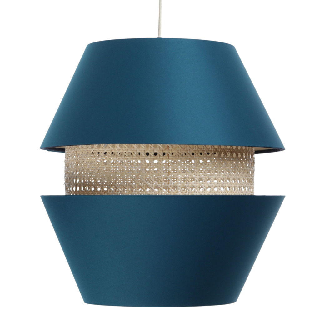 HÄNGELEUCHTE Türkis 40/40 cm - Türkis, Kunststoff (40/1.3/40cm) - ONZENO
