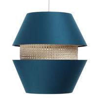 HÄNGELEUCHTE Türkis 40/40 cm - Türkis, Kunststoff (40/1.3/40cm) - ONZENO