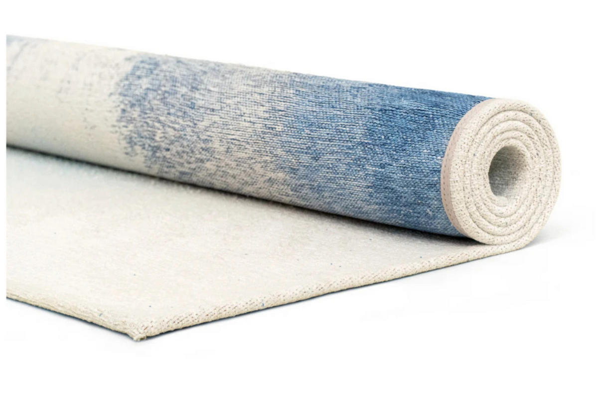 TEPPICH modern Flachgewebe GLOBE Blau 240 x 340 cm - Blau, Textil (240/340cm) - Novatrend