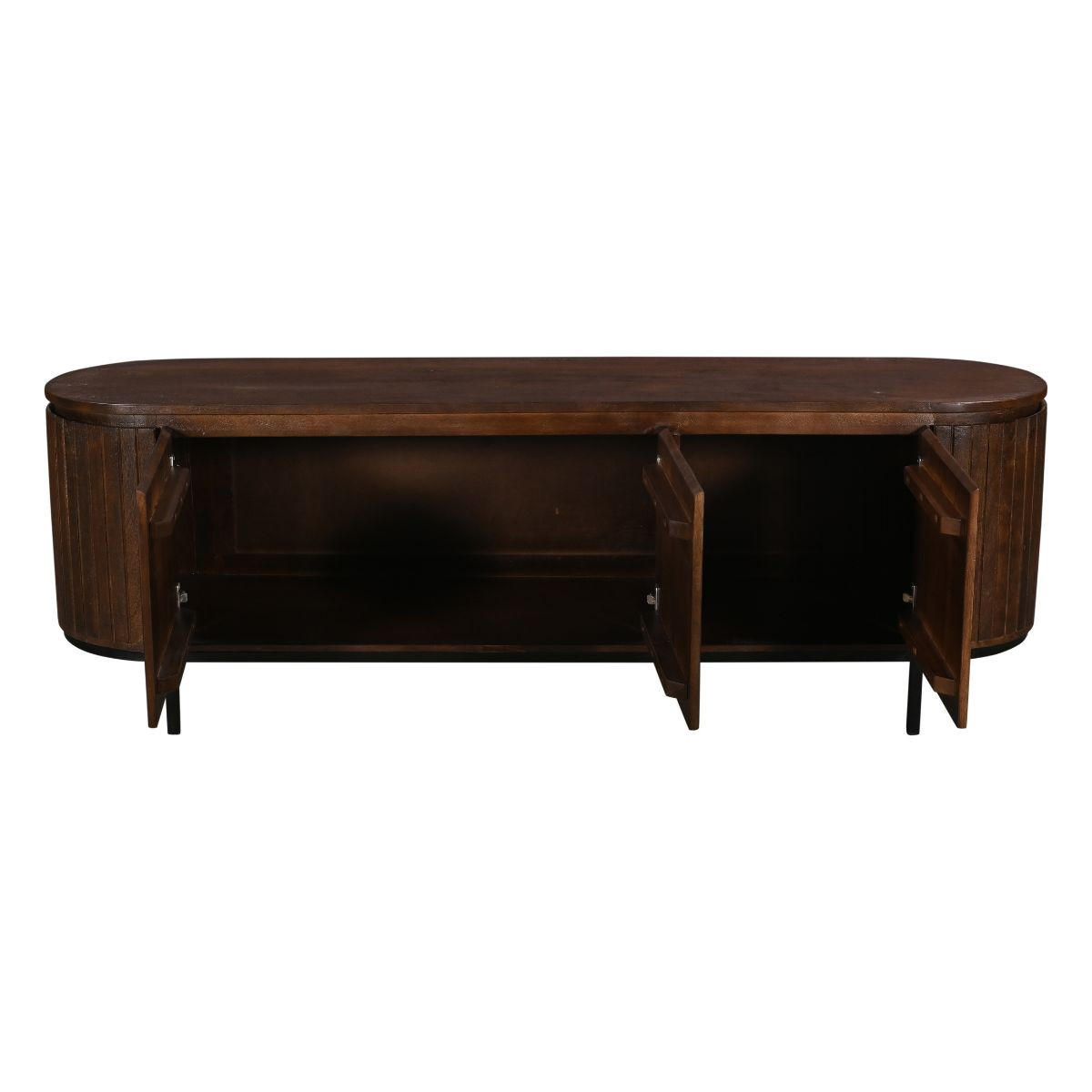 TV-SCHRANK aus Mangoholz 170x45x57cm, dunkelbraun - Dunkelbraun, Holz (170/57/45cm) - Giga Meubel