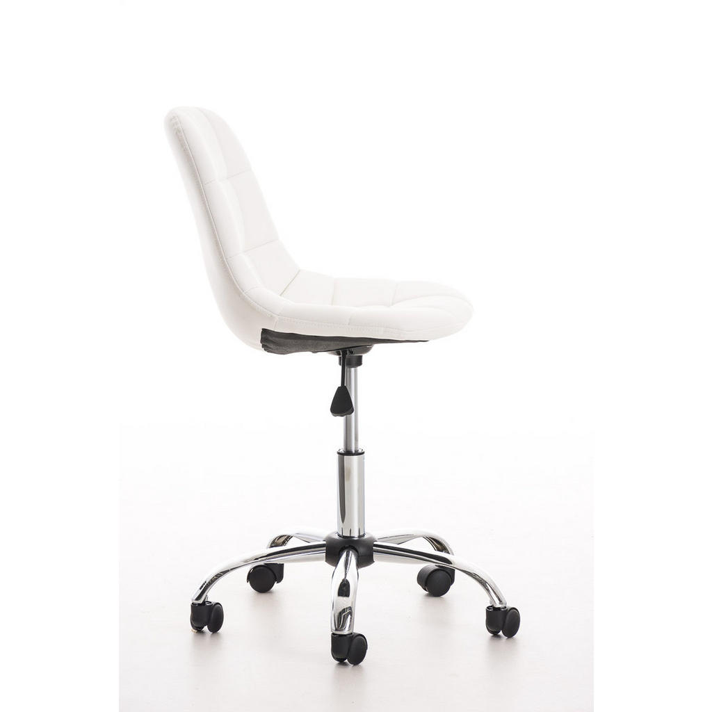 Thumbnail - TPFLiving Bürostuhl, Weiß, Textil, 55x91x55 cm, Arbeitszimmer, Bürostühle, Drehstühle