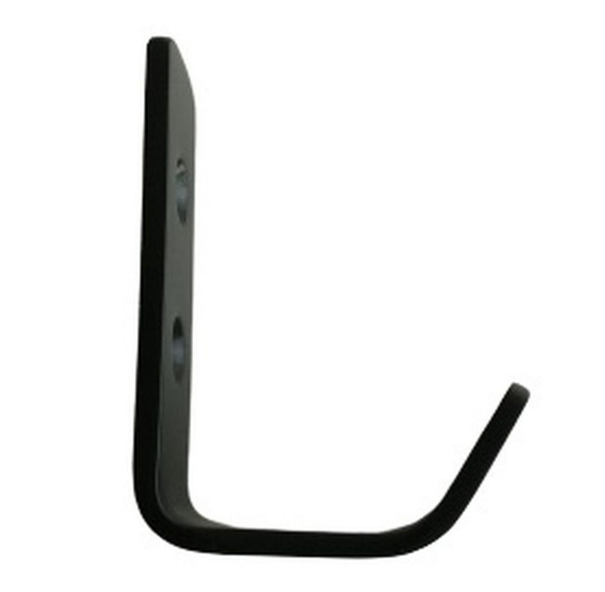 GARDEROBENHAKEN Edelstahl schwarz matt Wandmontage 2 Holzschrauben - Schwarz, Metall (2/5.8/5.8cm) - Livingpoint24