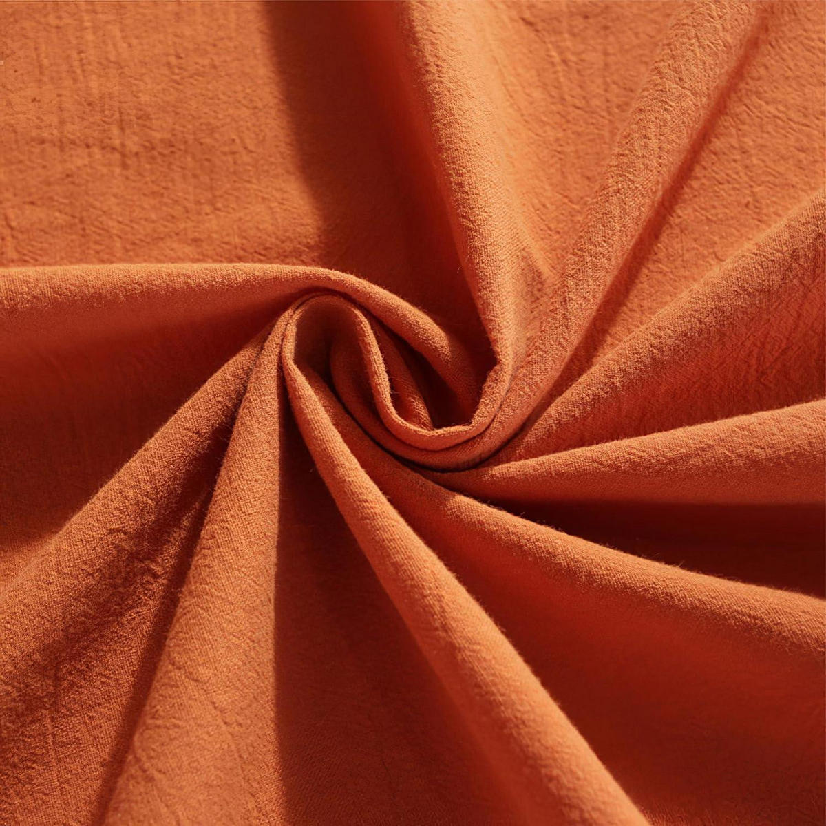 TISCHDECKE Leinenoptik Orange 120 x 160 cm - Orange, Textil (160/120/1.5cm)