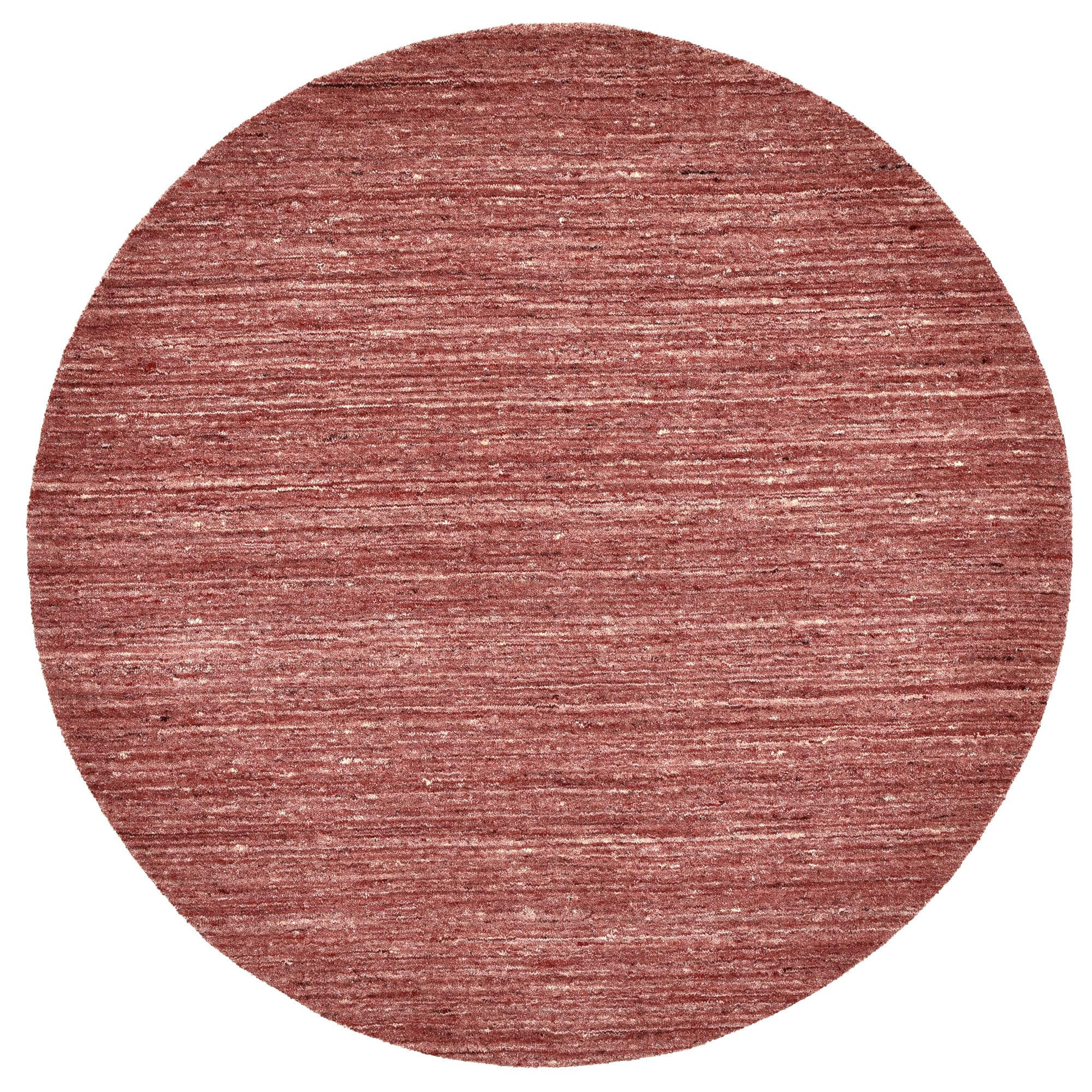 Theko Handwebteppich Rot 100x100 cm