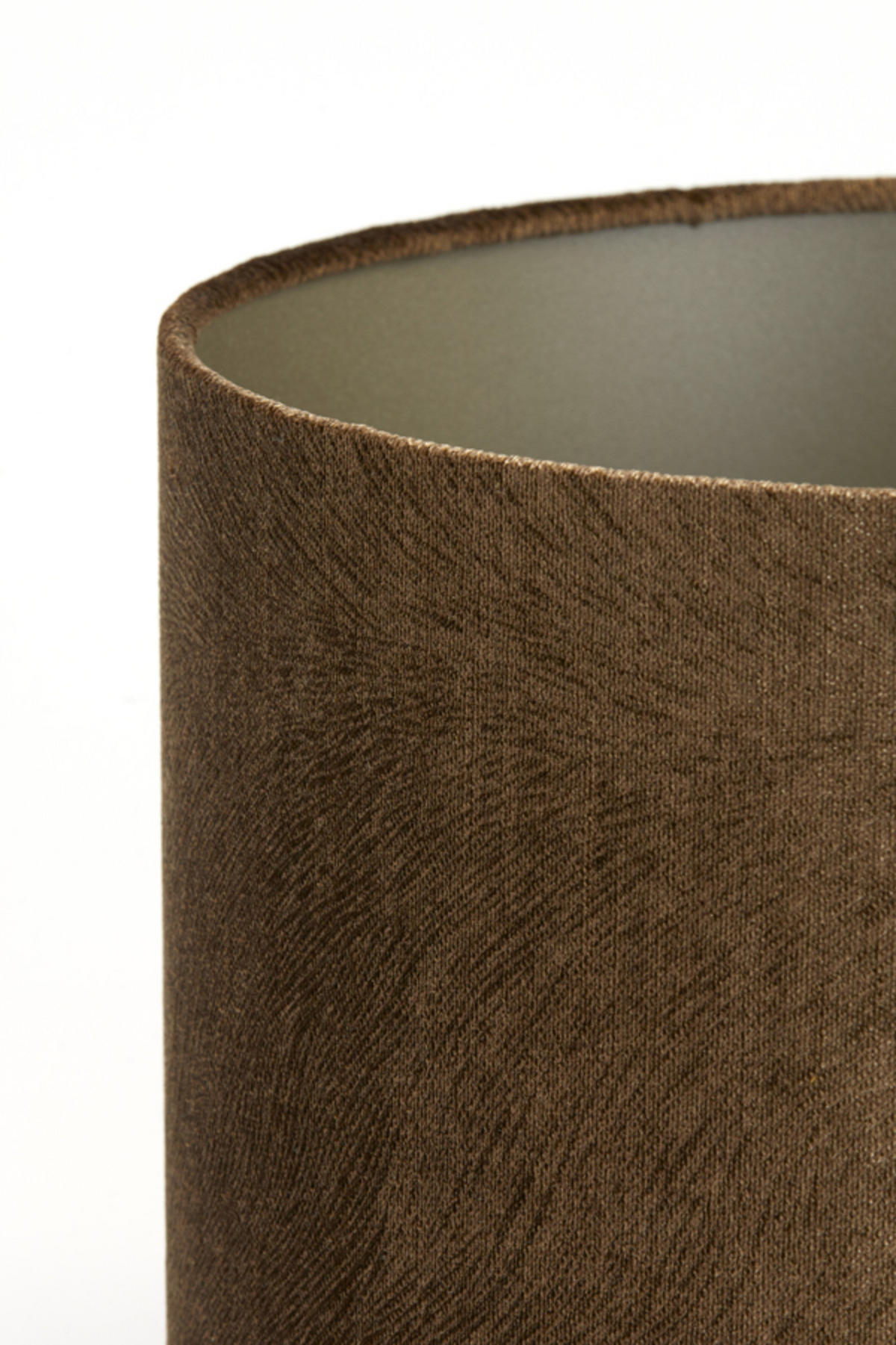 LAMPENSCHIRM Lubis Braun Ø20/15 cm - Braun, Textil (20/20/15cm) - Light & Living