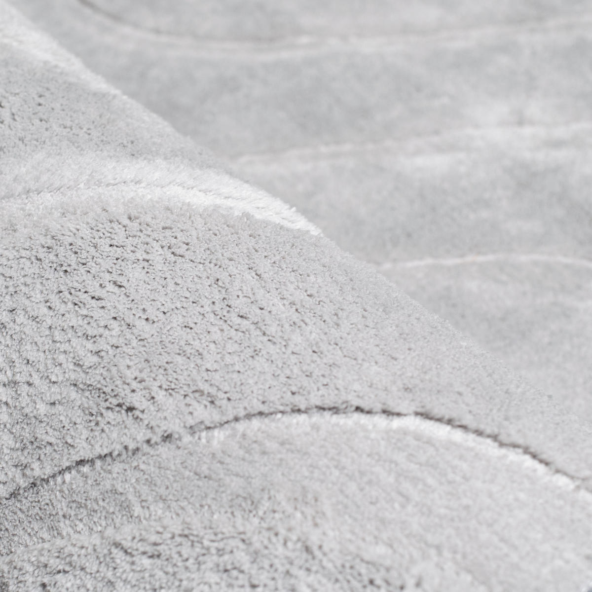 BADTEPPICH Waschbar Bath Waves 400 Grau 40x60 cm - Grau, Textil (40/60cm) - carpet city