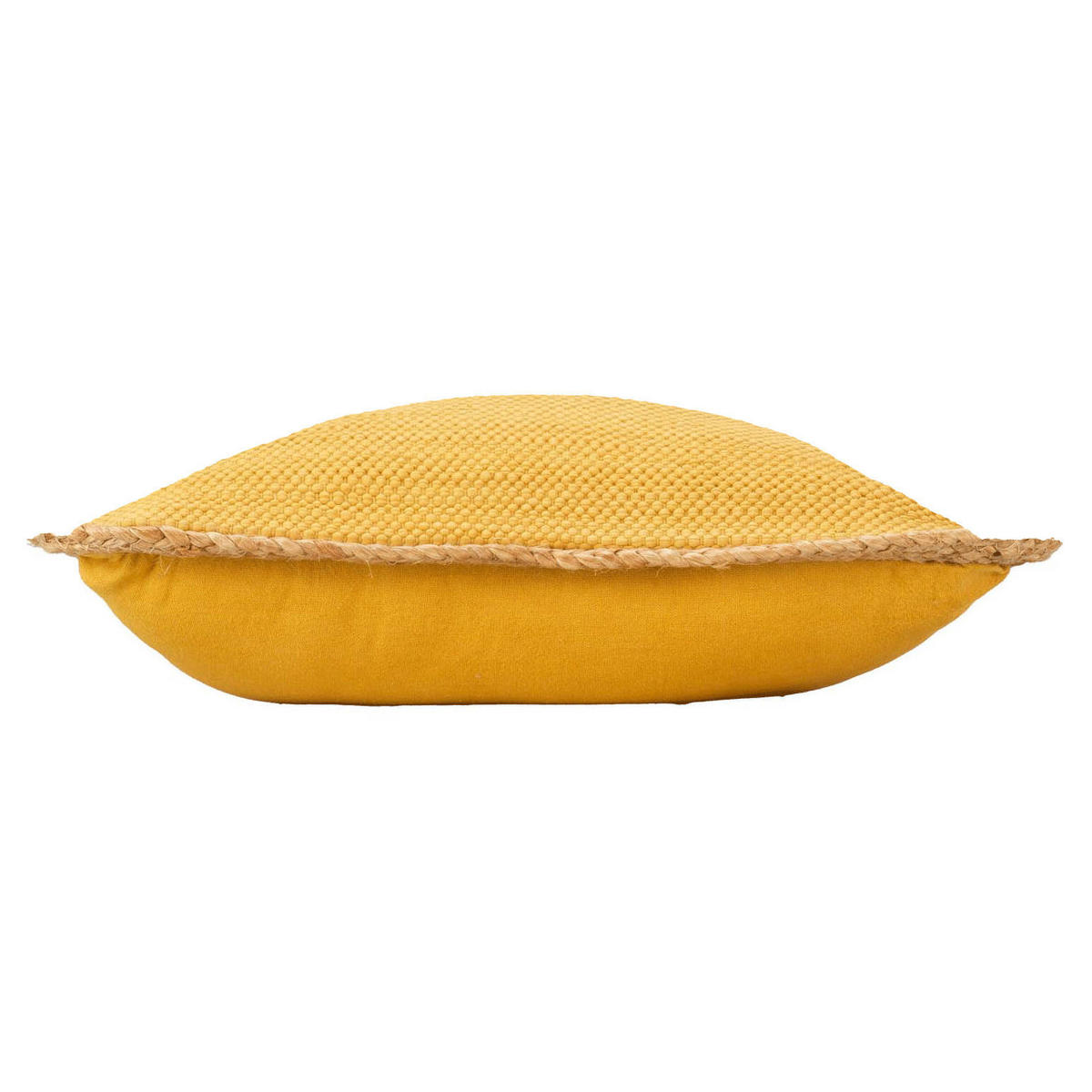ZIERKISSEN Jute 45/45 cm - Gelb, Naturmaterialien (45/45cm) - Douceur d´intérieur