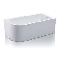 ECKBADEWANNE - 240L - 170 x 75 x 58 cm - Ecke Rechts - Weiß - AKINA - Weiß, Kunststoff (170/58/75cm) - Vente-Unique