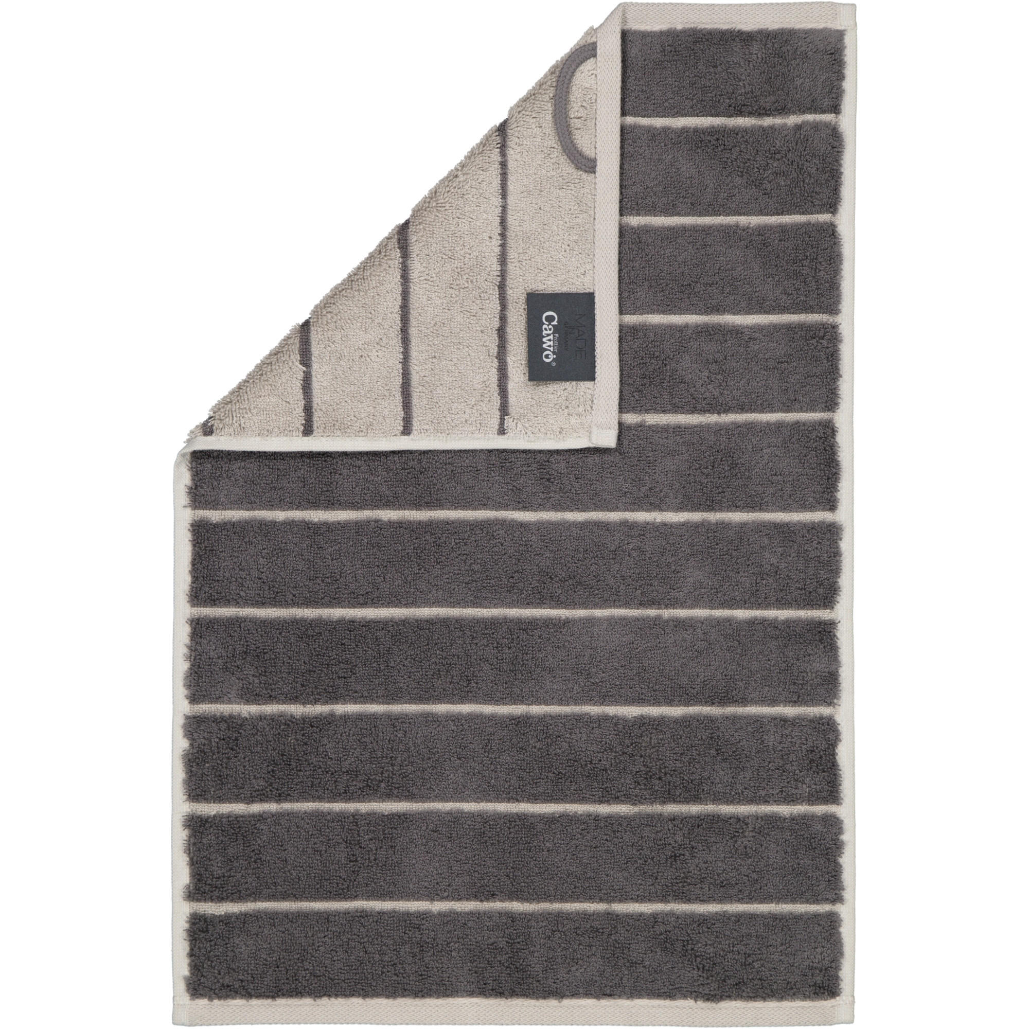 GÄSTETUCH BALANCE DOUBLEFACE 6232 ANTHRAZIT - 73 - Anthrazit, Textil (30/50cm) - Cawoe