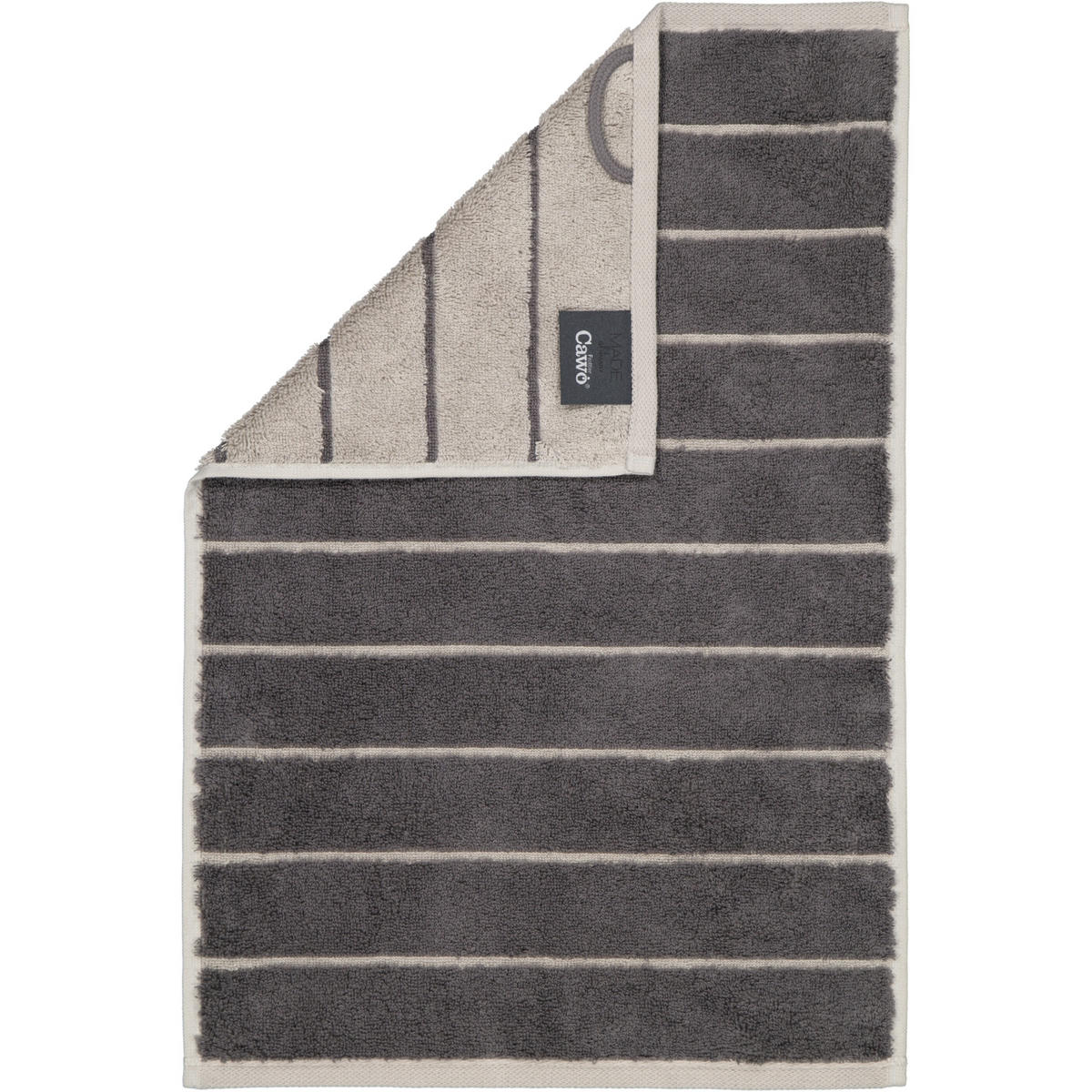 GÄSTETUCH BALANCE DOUBLEFACE 6232 ANTHRAZIT - 73 - Anthrazit, Textil (30/50cm) - Cawoe
