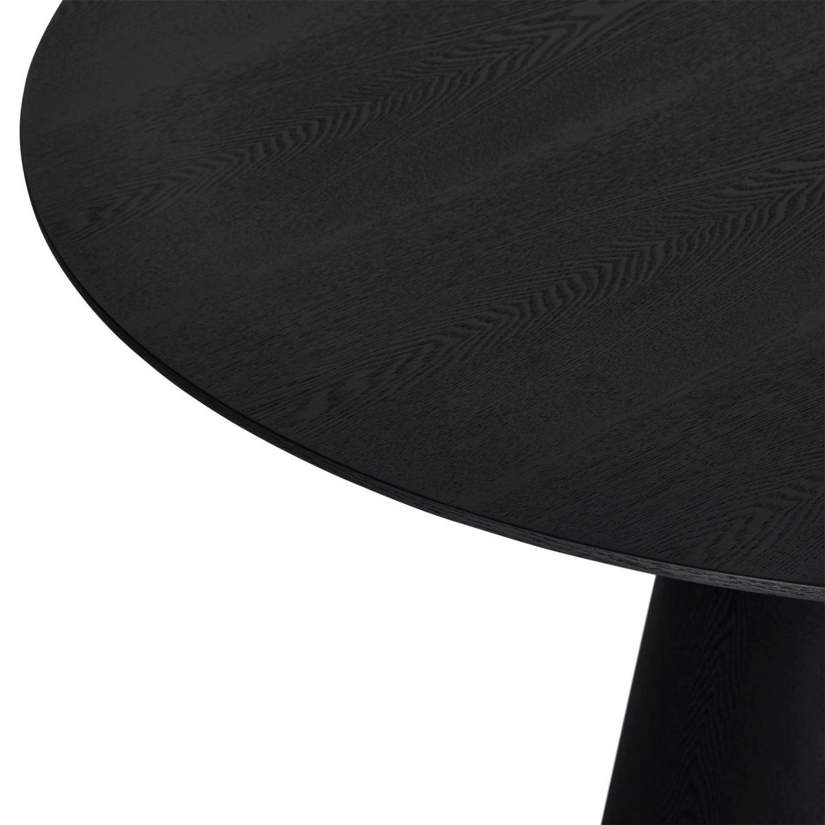 ESSTISCH 120/120/76 Schwarz rund - Schwarz, Holz (120/120/76cm) - Furnhouse