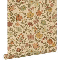 TAPETE Blumen 50 x 900 cm - Grün, Papier (50/0.1cm) - ESTAhome
