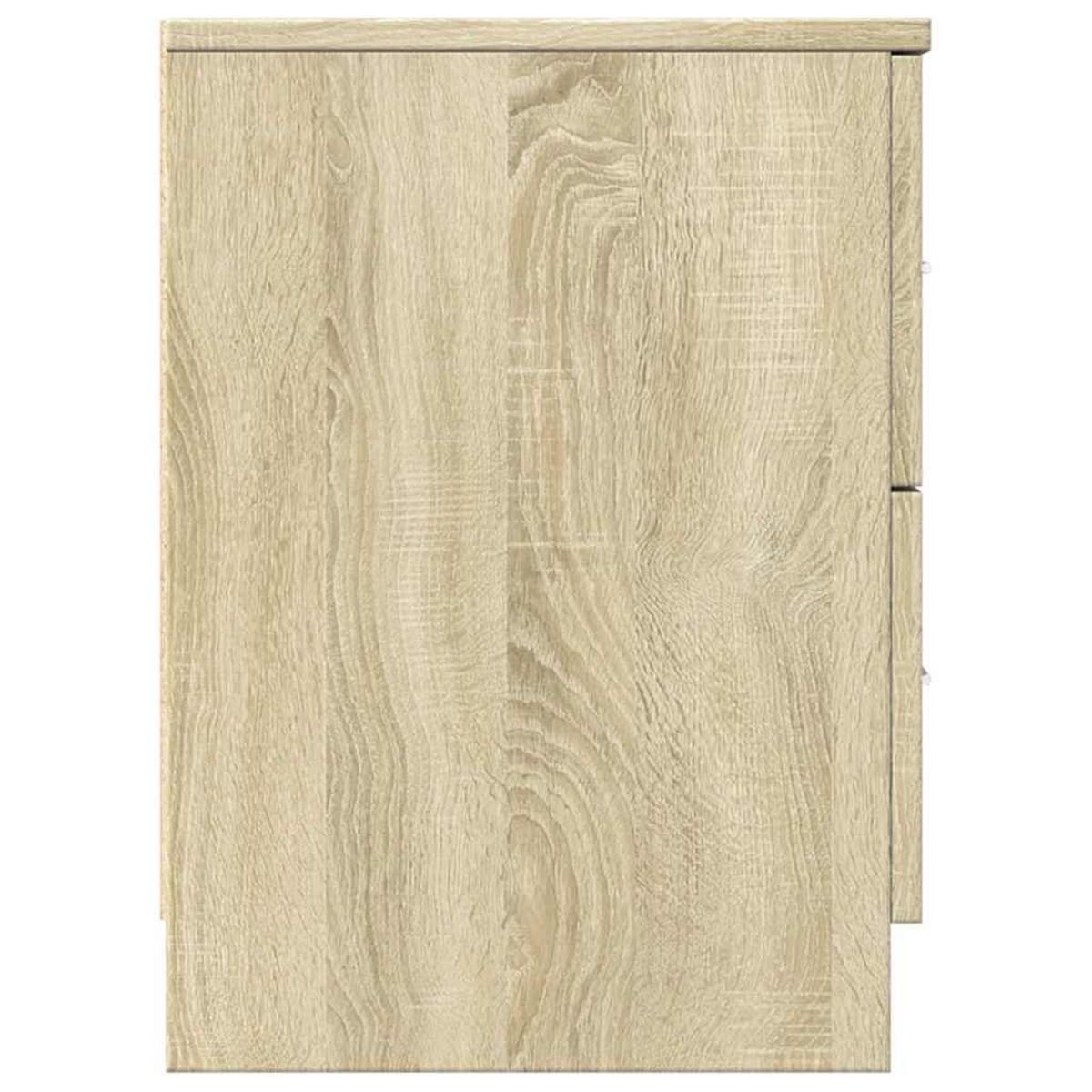 NACHTTISCH Mit 2 Schubladen Sonoma-Eiche 40/36/50 Cm - Braun, Holzwerkstoff (36/50/40cm) - vidaXL