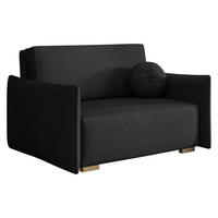 SCHLAFSOFA Viva Glov II - Schwarz/Naturfarben, Holz/Textil (134/85/98cm) - MIRJAN24