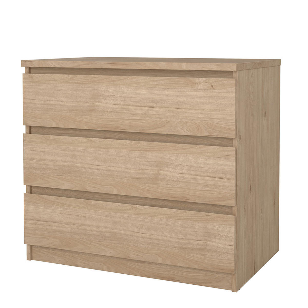 KOMMODE, Naia, Eiche, Holzwerkstoff, 77 x 50 x 68 cm - Eichefarben, Holzwerkstoff (77/68/50cm) - ebuy24