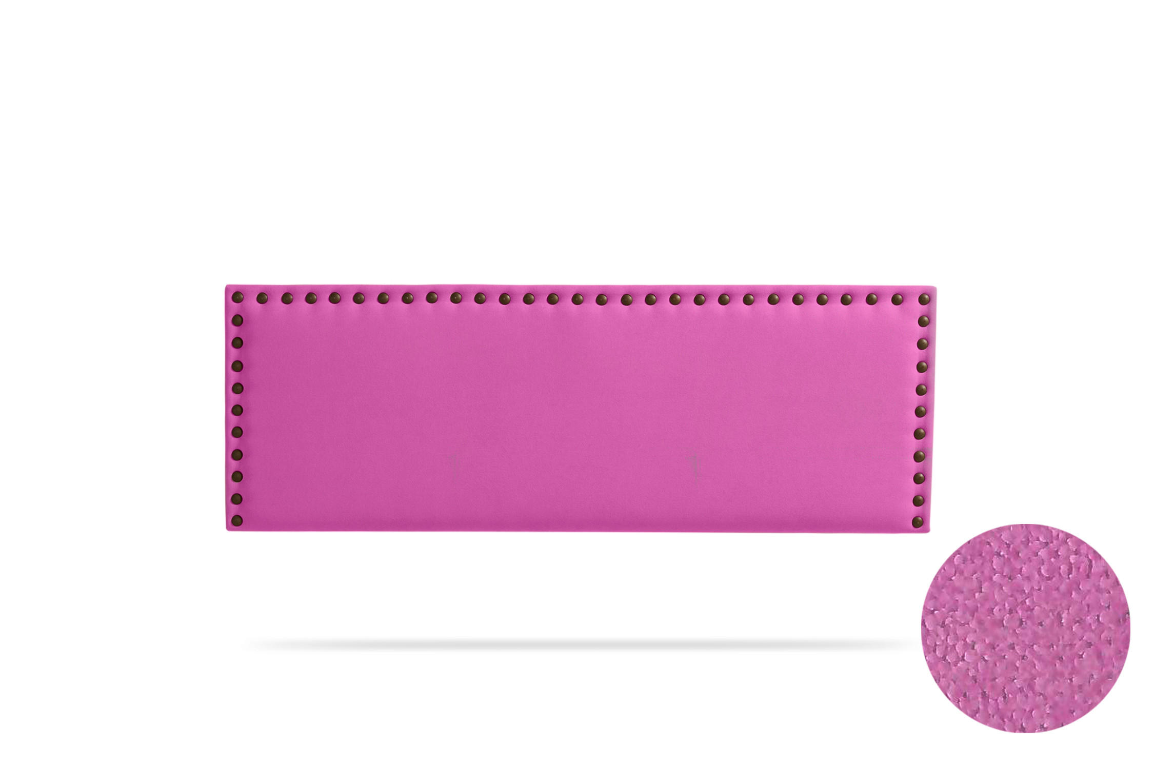 KOPFTEIL gepolstert MODENA Aqualine 115x55x8 cm - Fuchsie - Moonia - Rosa, Holz (115/8/55cm)