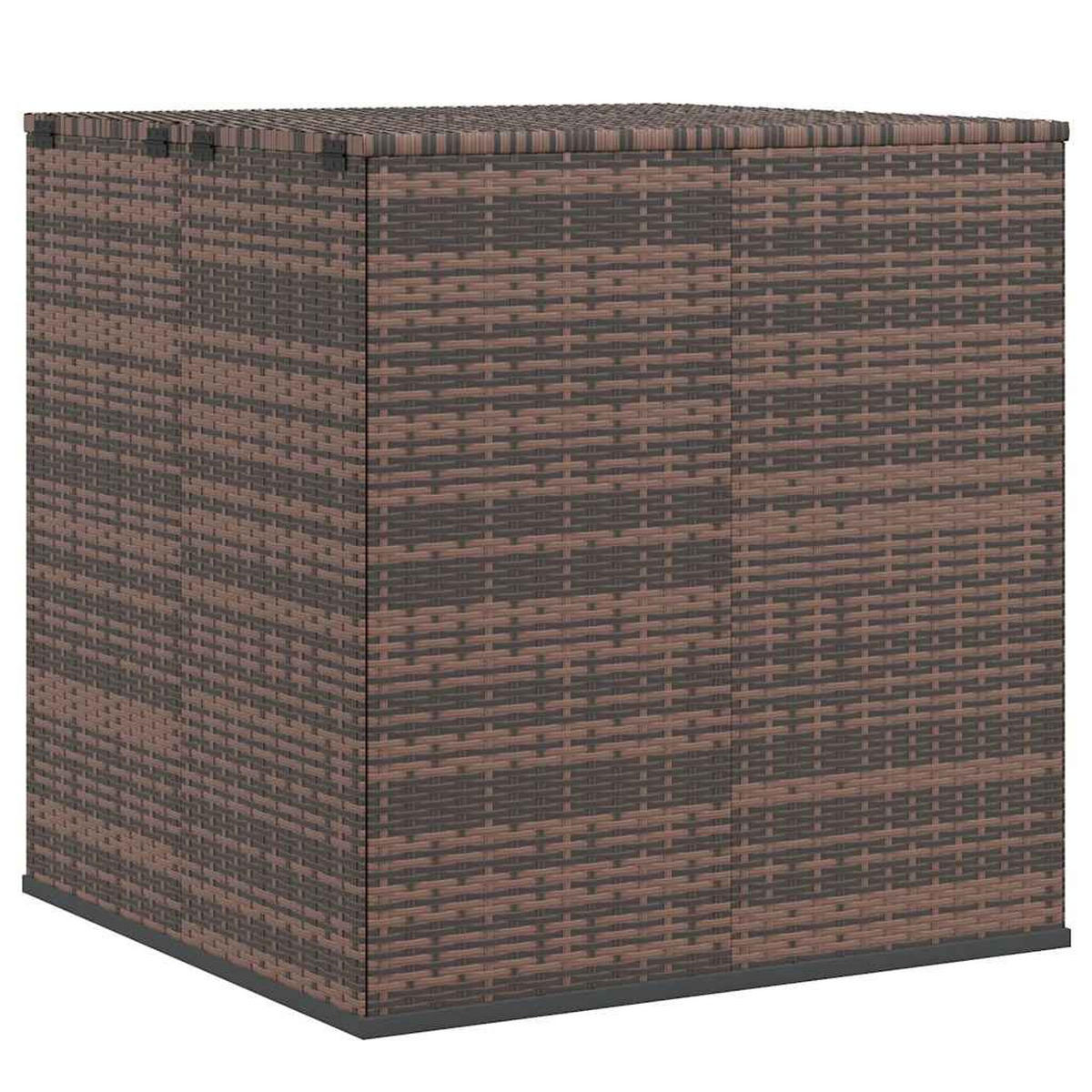 GARTEN-KISSENBOX PE Rattan 100x97,5x104 cm Braun - Braun, Kunststoff (100/104/97.5cm) - furnicato