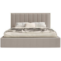POLSTERBETT Togents Braun mit Chenillebezug, Bettkasten und LED, 180x200 cm - Braun, Textil (180/200cm) - Selsey