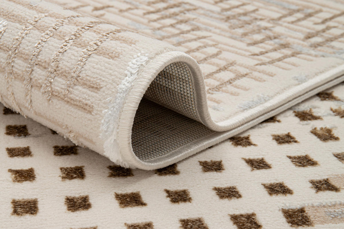 TEPPICH CRYSTAL Braun 80/150 cm - Braun, Textil (80/150cm) - Tapiso