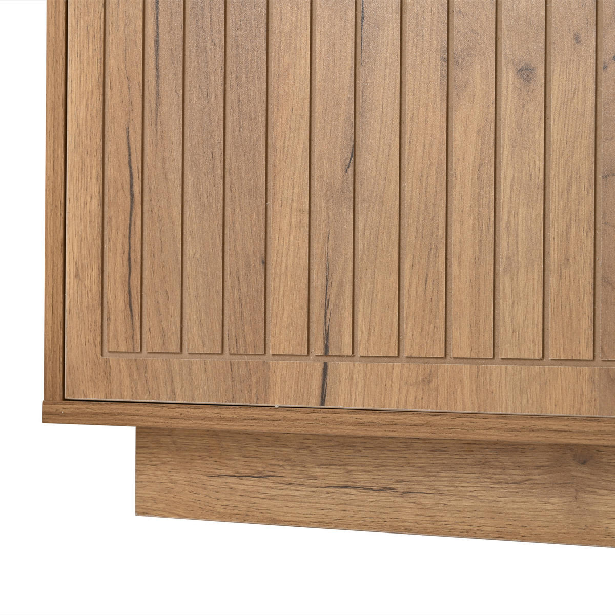 LOWBOARD Modellname Naturfarben und Schwarz 180/40/45 cm - Naturfarben, Holz (180/45/40cm) - PANGIVO