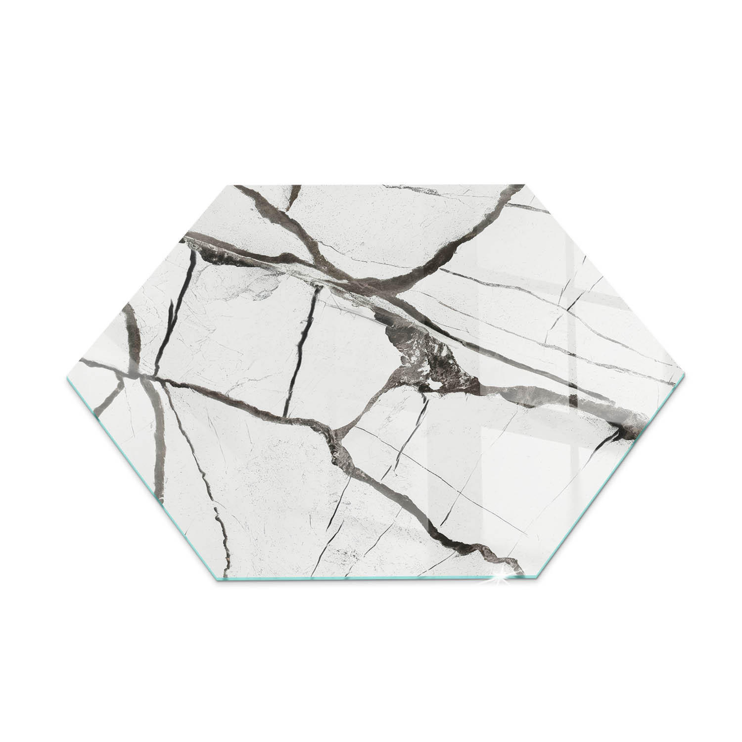GLASPLATTE für Kamin h40 cm Weiß - Weiß, Glas (40/40/0.4cm) - ArtPrintCave