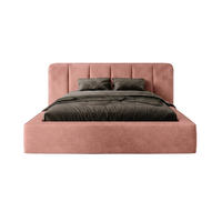 POLSTERBETT BEJO 160x200 cm, Hellrosa - Pink, Textil (200/160cm) - Fedve