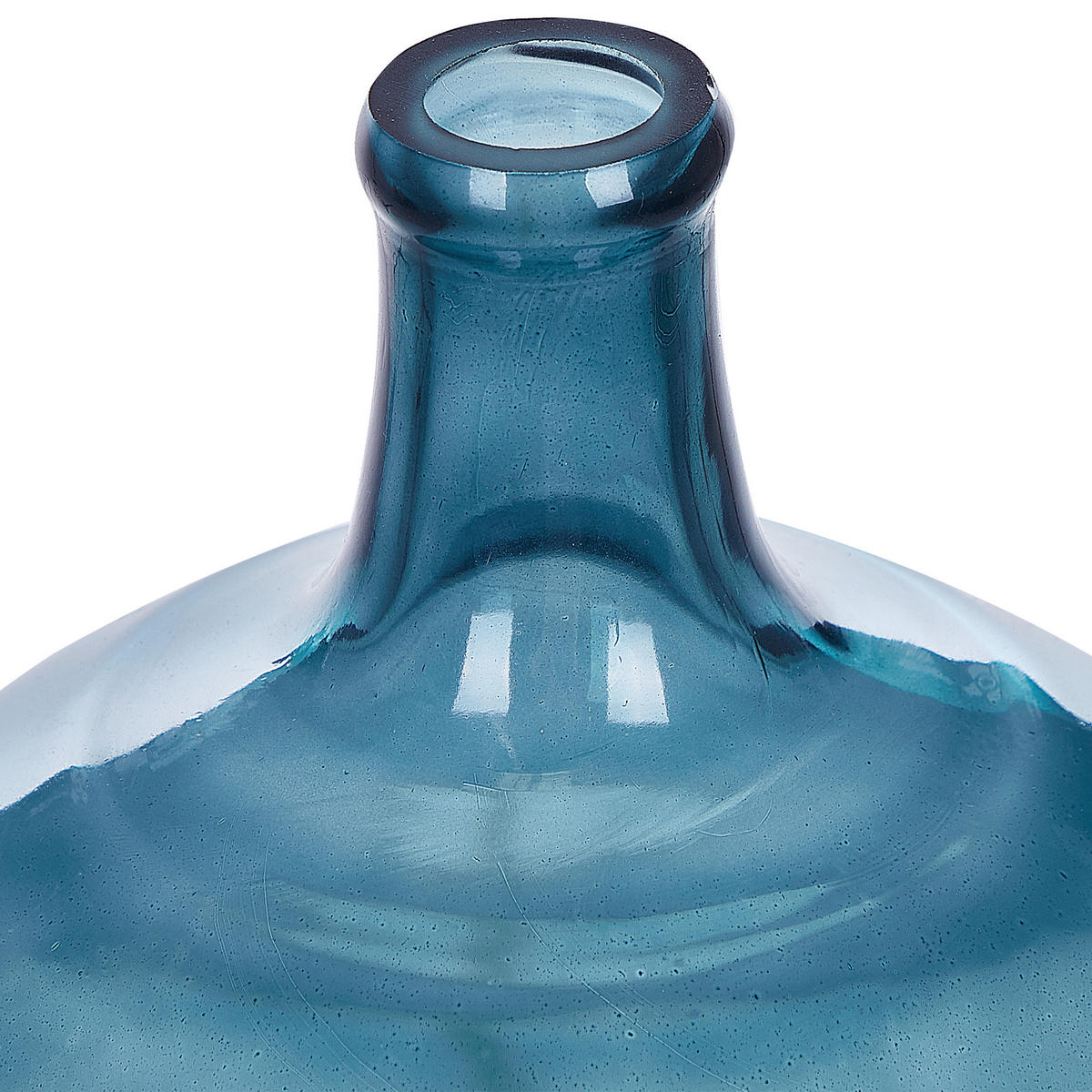 DEKOVASE Glas blau Chappathi - Blau, Glas (31cm) - Beliani