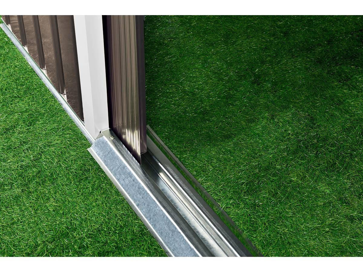 METALL-GARTENHAUS dallas Taupe - Taupe, Metall (446/210/340cm) - Habitat Garten