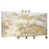 GEMÄLDE Glänzendes Gold auf Keilrahmen 200x100 cm - Goldfarben, Holz (200/100cm) - YS-art gallery
