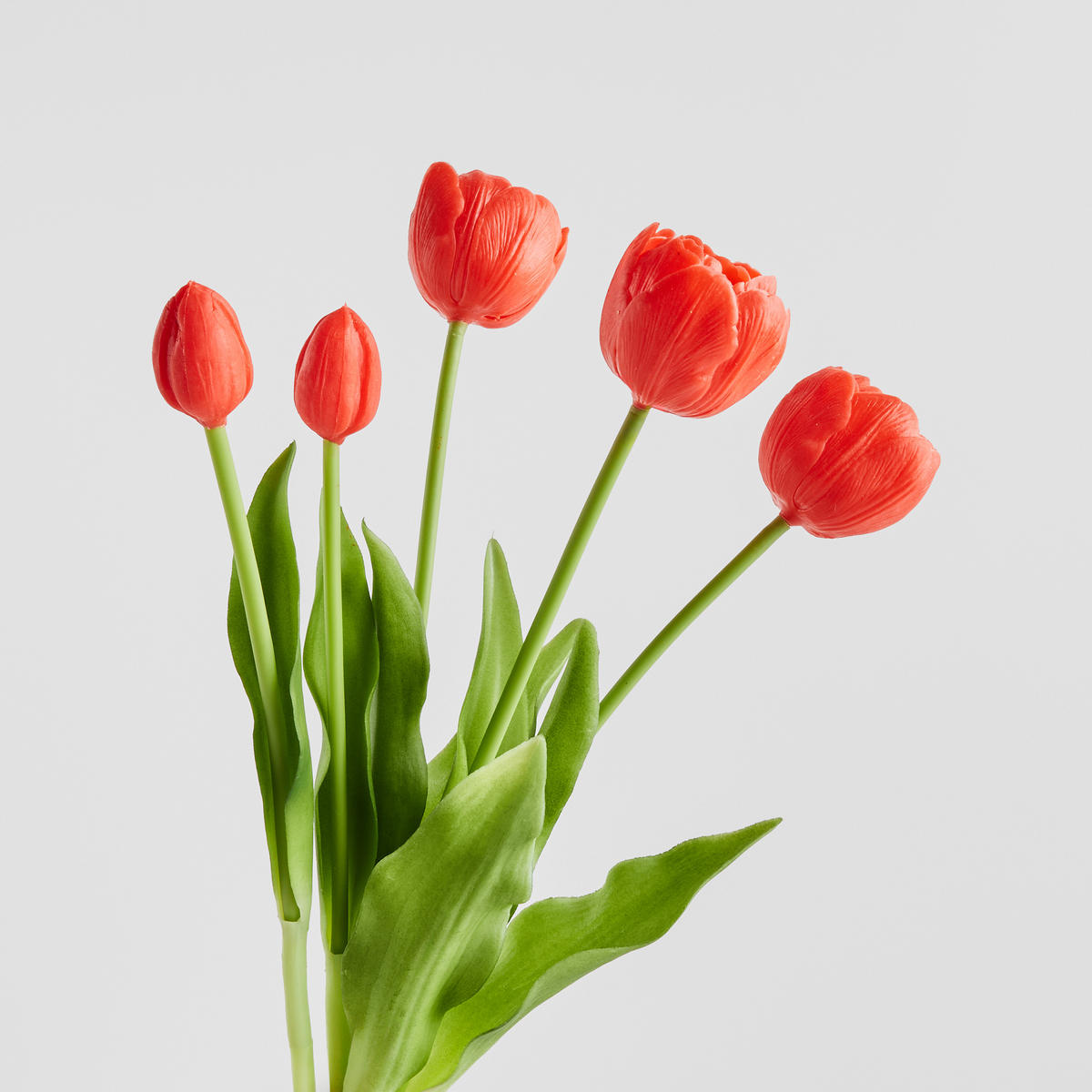 BLUMENSTRAUSS Tulipanis - Rot, Kunststoff (6cm) - home&you