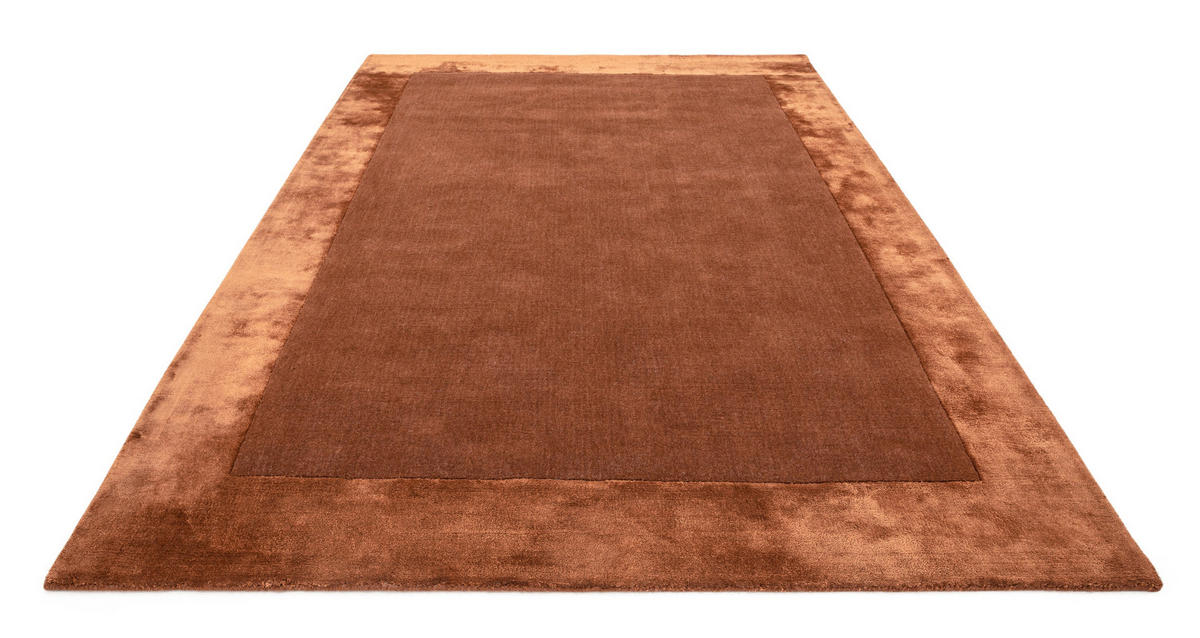 TEPPICH modern handgefertigt TOSCA Orange 120 x 170 cm - Orange, Naturmaterialien (120/170cm) - Novatrend