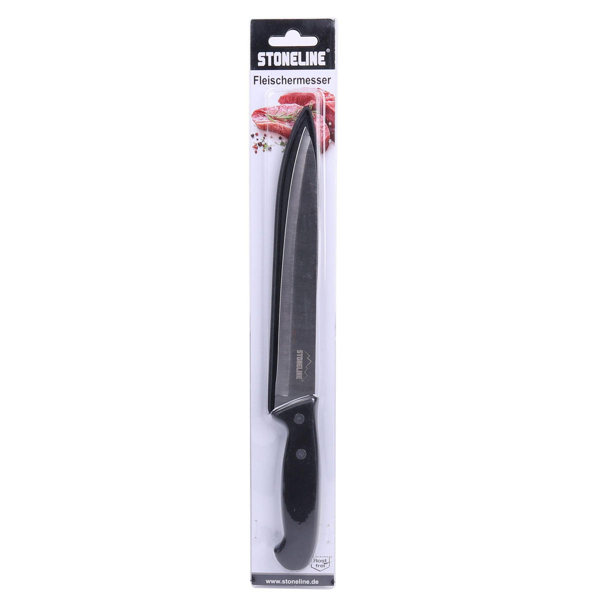 FLEISCHMESSER - Schwarz, Metall (31.5cm) - Stoneline