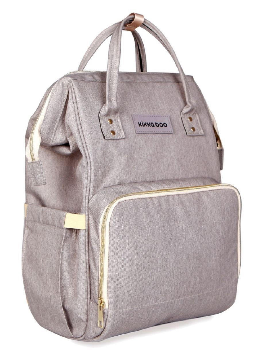 WICKELTASCHE Siena beige Wickelunterlage, Thermo-Flaschenfächer, wasserabweisende Tasche - Beige, Textil (21/42/27cm) - Kikka boo