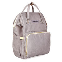 WICKELTASCHE Siena beige Wickelunterlage, Thermo-Flaschenfächer, wasserabweisende Tasche - Beige, Textil (21/42/27cm) - Kikka boo